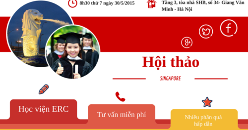 HỘI THẢO DU HỌC SINGAPORE – HỌC VIỆN ERC INTERNATIONAL