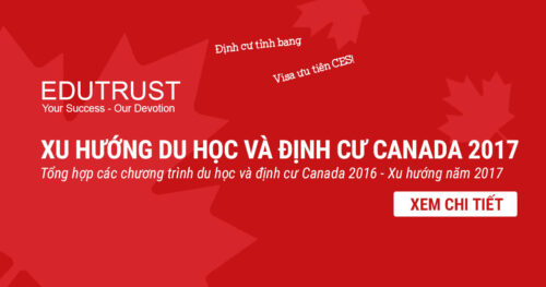 Xu hướng du học và định cư tại Canada năm 2017