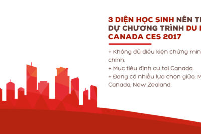 3 diện học sinh nên tham dự chương trình du học Canada CES 2017