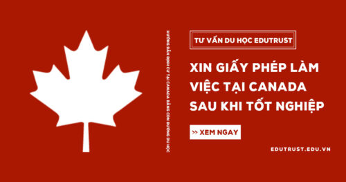 Xin giấy phép làm việc tại Canada sau khi tốt nghiệp