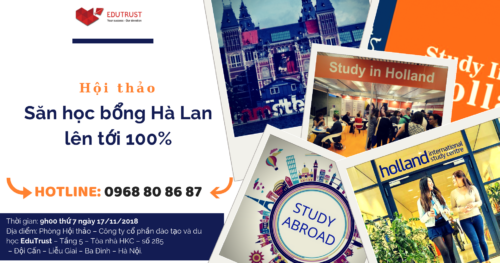 Du học Hà Lan – Săn học bổng du học lên đến 100%