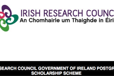 Học bổng chính phủ Ireland chương trình sau đại học trị giá  €5,750