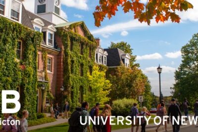 University of New Brunswick – Học bổng CAD 500 – CAD 100.000 Dành cho học sinh trung học đăng ký bậc đại học