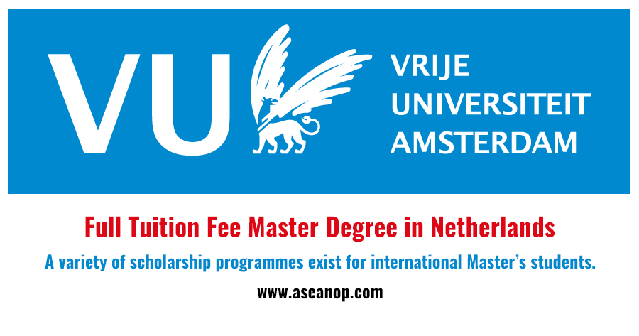 Du học Hà Lan: Học bổng trị giá 100% học phí đến từ trường Vrije University Amsterdam 