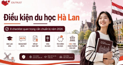 Điều kiện du học Hà Lan 2026: 8 checklist quan trọng cần chuẩn bị