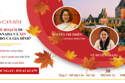 Du Học Canada: Hội Thảo “Lập Kế Hoạch Du Học Canada Và Xin Visa Cho Cả Gia Đình”