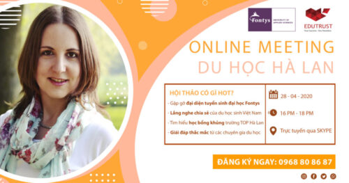 Hội Thảo Online: Săn Học Bổng Du Học Hà Lan Lên Đến 5000 EURO Cùng Với Trường Đại Học Fontys University Of Applied Sciences