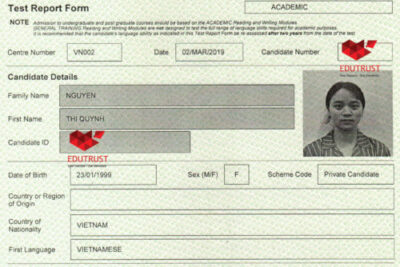 Chúc mừng học viên Nguyễn Thị Quỳnh đã xuất sắc đạt kết quả IELTS 6.5
