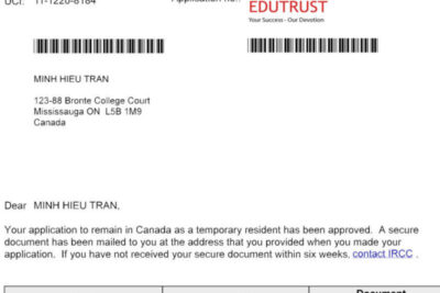 🍁🍁 Chúc Mừng Gia Hạn Visa Du Học Canada Thành Công 🍁🍁