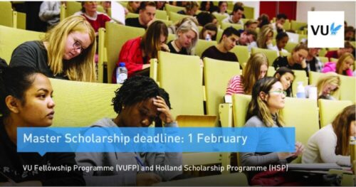 Du Học Hà Lan: Vrije Universiteit Amsterdam Trao Tặng Học Bổng Holland Scholarship Programme (HSP) Trị Giá €5.000 Dành Cho Bậc Thạc Sĩ