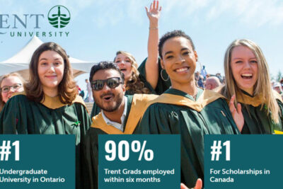 Du Học Canada: Trent University – Ranking Số 1 Tại Canada Về Học Bổng Dành Cho Sinh Viên