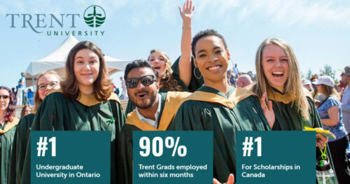 Du Học Canada: Trent University – Ranking Số 1 Tại Canada Về Học Bổng Dành Cho Sinh Viên