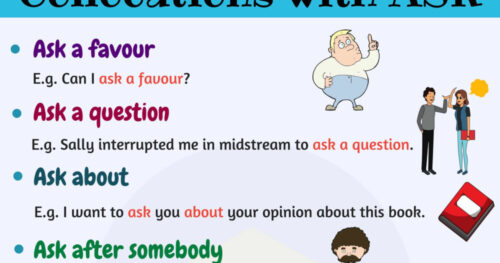10 Collocations Phổ Biến Với Từ ASK