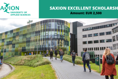 Du Học Hà Lan: Học Bổng Saxion Excellent Scholarship Dành Cho Sinh Viên Năm 2,3,4 Đang Theo Học Tại Trường