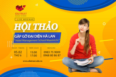 Hội Thảo Trực Tuyến: Gặp Gỡ Đại Học “Hotel Management School Maastricht” – Top 4 Trường Quản Trị Khách Sạn Tại Hà Lan