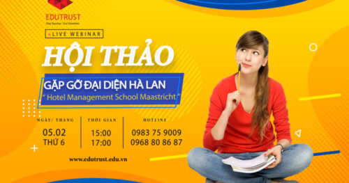 Hội Thảo Trực Tuyến: Gặp Gỡ Đại Học “Hotel Management School Maastricht” – Top 4 Trường Quản Trị Khách Sạn Tại Hà Lan