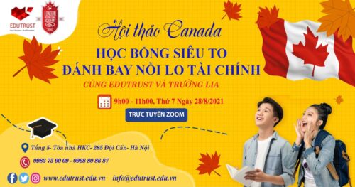 Hội Thảo Du Học Canada: Học Bổng Siêu To – Đánh Bay Nỗi Lo Tài Chính
