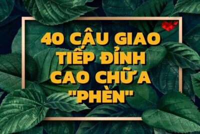 40 Câu Giao Tiếp Giúp Nói Tiếng Anh Hết Phèn