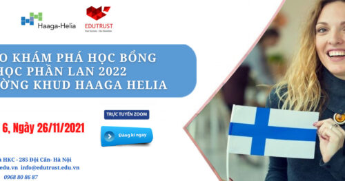 Hội Thảo Du Học Phần Lan : Khám Phá Học Bổng Du Học 2022 Với EduTrust và Trường Haaga-Helia