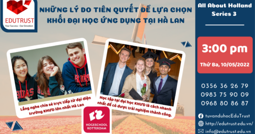 Hội Thảo Du Học Hà Lan: All About Holland Series 3