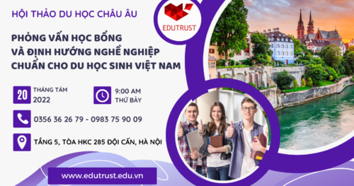 Hội Thảo Du Học Châu Âu Tháng 8 Năm 2022