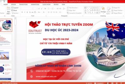 DU HỌC ÚC: REVIEW SAU HỘI THẢO ONLINE THÁNG 4/2023