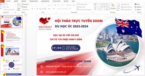DU HỌC ÚC: REVIEW SAU HỘI THẢO ONLINE THÁNG 4/2023