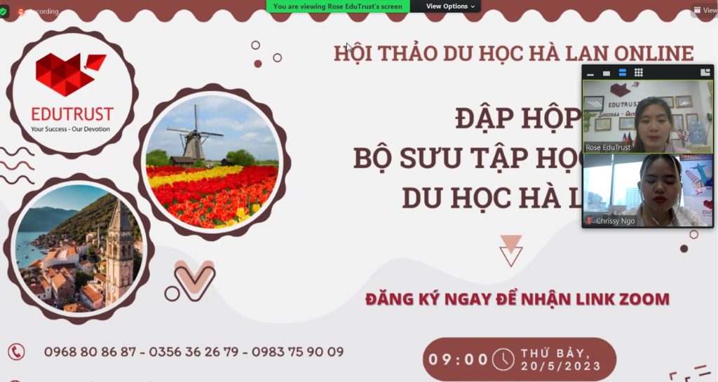 Du học Hà Lan - hội thảo T5 nhận được nhiều sự quan tâm