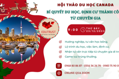 Du học EduTrust: Mời tham gia sự kiện du học tháng 12 năm 2023