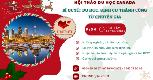 Du học EduTrust: Mời tham gia sự kiện du học tháng 12 năm 2023
