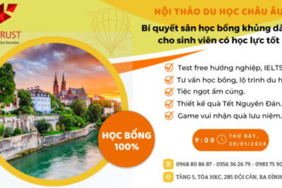 Du học Châu Âu: Thư mời tham gia hội thảo tháng 1.2024