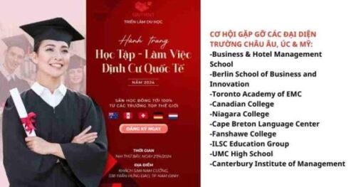 Du học EduTrust: Quảng cáo triển lãm du học quốc tế Nam Định 2024