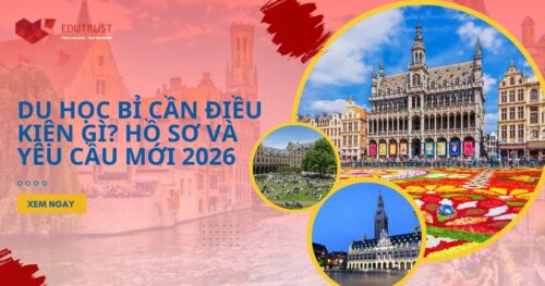 Du học Bỉ cần điều kiện gì? Hồ sơ và yêu cầu mới nhất 2026
