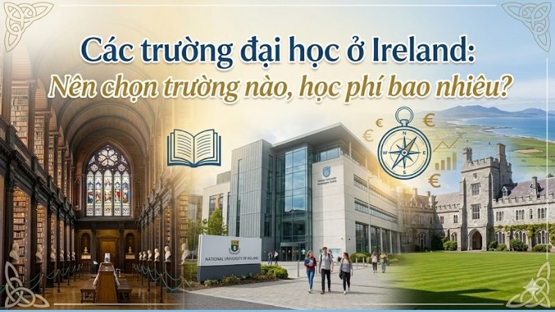 Các trường đại học ở Ireland: Nên chọn trường nào, học phí bao nhiêu?
