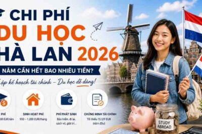 Chi phí du học Hà Lan 2026: 1 năm cần hết bao nhiêu tiền?