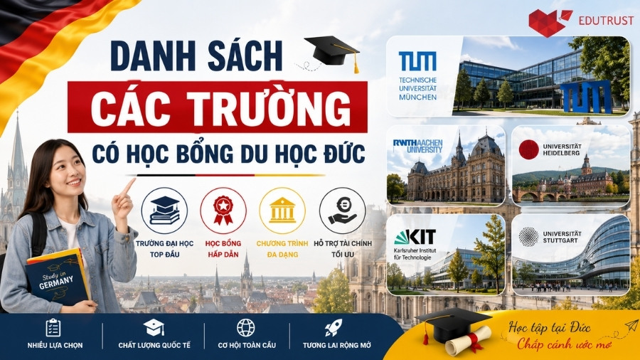 Danh sách các trường có học bổng du học Đức